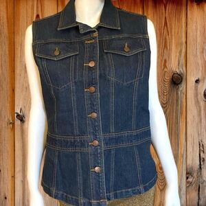 Vintage Blue Denim Vest